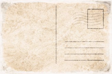 Boşluğu Kopyalayan Vintage Boş Kartpostal Şablonu