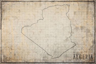 Cezayir 'in Antik Kağıt Haritası, Tarihi Harita