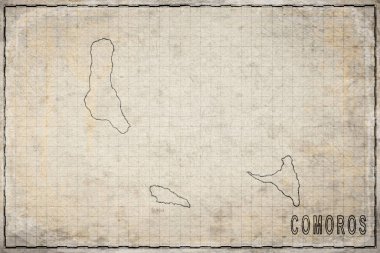 Tarihi Haritada Komoroların Tarihi Haritası