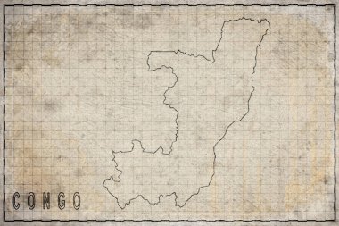 Kongo 'nun Eski Kağıt Haritası, Tarihi Harita