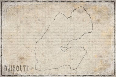 Antika Cibuti Haritası Eski Kağıt, Tarihi Harita