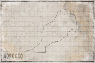 Fas 'ın Antik Kağıt Haritası, Tarihi Harita