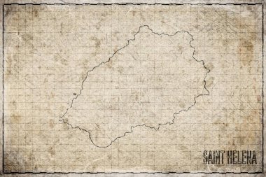 Aziz Helena Antik Haritası Tarihi Kağıt, Tarihi Harita
