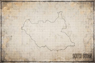 Tarihi Haritada Güney Sudan 'ın Eski Haritası