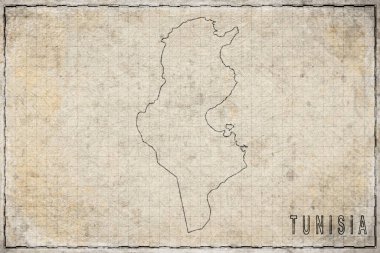 Tunus 'un Eski Kağıt Haritası, Tarihi Harita