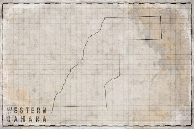 Tarihi Haritada Batı Sahra Antik Haritası