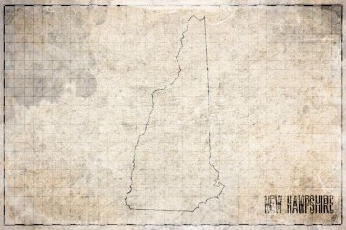 New Hampshire Antika Haritası Tarihi Kağıt, Tarihi Harita