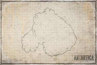 Antarktika 'nın Antik Kağıt Haritası, Tarihi Harita