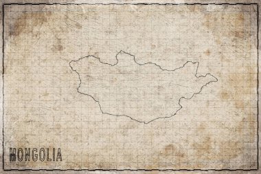 Moğolistan 'ın Antik Kağıt Haritası, Tarihi Harita