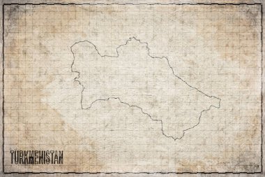 Türkmenistan 'ın Antik Kağıt Haritası, Tarihi Harita