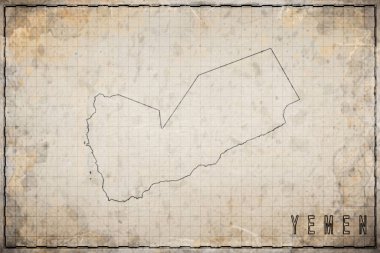 Yemen 'in Antik Kağıt Haritası, Tarihi Harita