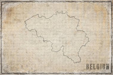 Belçika 'nın Antika Kağıt Haritası, Tarihi Harita