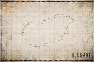 Macaristan 'ın Eski Kağıt Haritası, Tarihi Harita