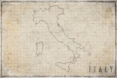 Antika İtalya Haritası Tarihi Kağıt, Tarihi Harita