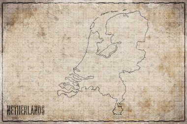 Hollanda 'nın Antik Kağıt Haritası, Tarihi Harita
