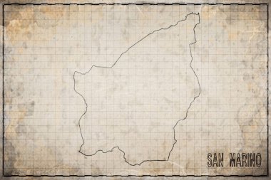 San Marino 'nun Eski Kağıt Haritası, Tarihi Harita