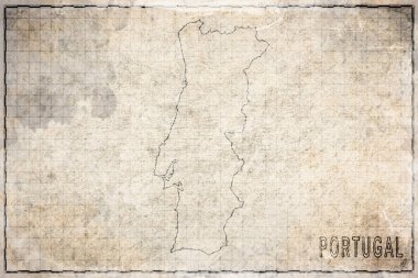 Portekiz 'in Antik Kağıt Haritası, Tarihi Harita