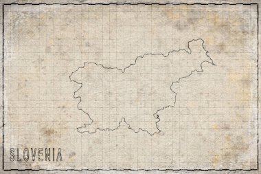 Slovenya 'nın Antika Kağıt ve Tarihi Haritası