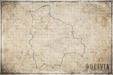 Bolivya 'nın Eski Kağıt Haritası, Tarihi Harita