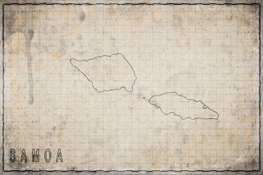 Samoa Antik Kağıt Haritası, Tarihi Harita