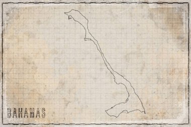 Bahamalar 'ın Antika Haritası Tarihi Kağıt, Tarihi Harita