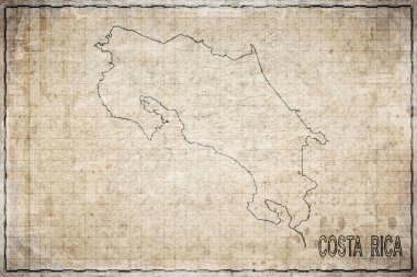 Kosta Rika Antik Haritası Tarihi Kağıt, Tarihi Harita