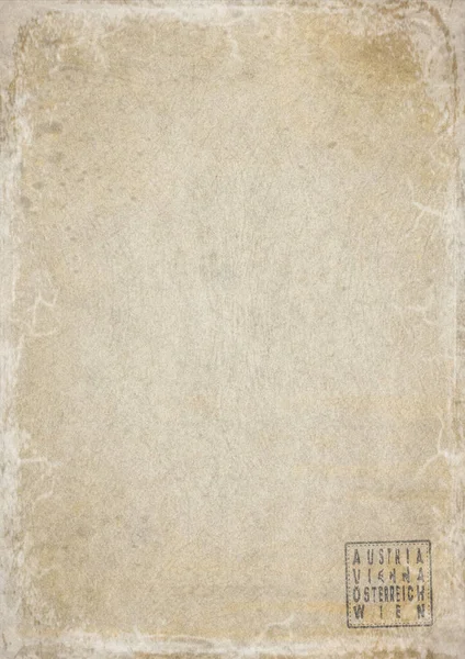Avusturya Viyana Hükümeti Eskimiş Kağıt Belgesi