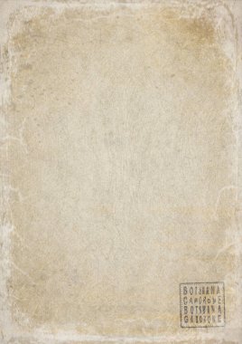 Botswana Gaborone Eskimiş Kağıt Üzerine Hükümet Belgesi