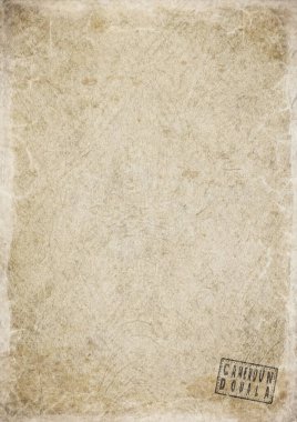 Kamerun Douala Eskimiş Kağıt Üzerine Hükümet Belgesi