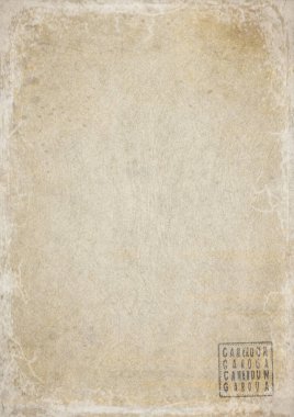 Kamerun Garoua Boş Hükümet Belgesi Yıpranmış Kağıt