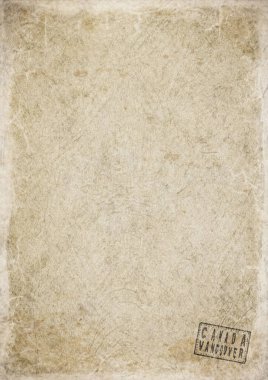 Kanada Vancouver Hükümeti Eskimiş Kağıt Belgesi