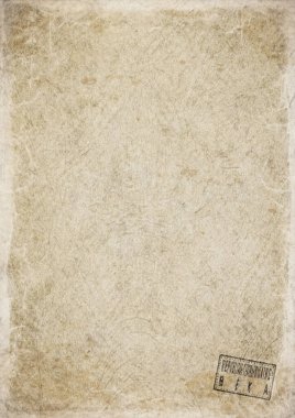 Orta Afrika Eski Beka Boş Hükümet Belgesi Yıpranmış Kağıt