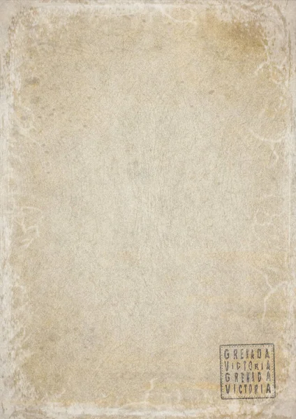 Grenada Victoria Boş Hükümet Belgesi Yıpranmış Kağıt