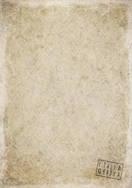 İtalya Boş Hükümet Belgesi Bayrağı Eskimiş Kağıt