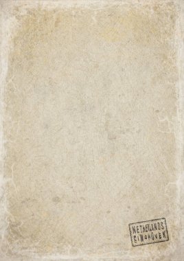 Hollanda Eindhoven Eski Kağıt Yıpranmış Hükümet Belgesi