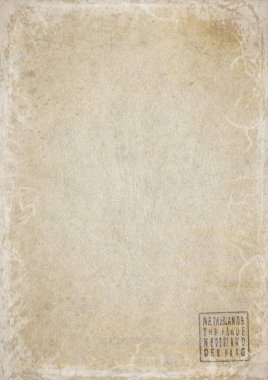 Hollanda Lahey Hükümeti Eskimiş Kağıt Belgesi