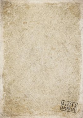Alaska Anchorage Eskimiş Kağıt Üzerine Hükümet Belgesi