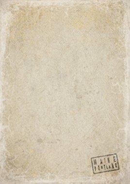 Maine Portland Boş Hükümet Belgesi Yıpranmış Kağıt