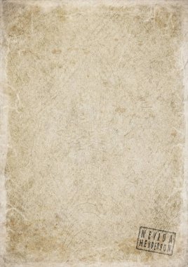 Nevada Henderson Boş Hükümet Belgesi Yıpranmış Kağıt