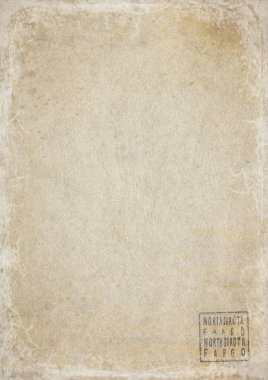 Kuzey Dakota Fargo Yıpranmış Kağıt Üzerine Hükümet Belgesi