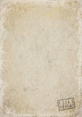 Texas San Antonio Boş Hükümet Belgesi Yıpranmış Kağıt