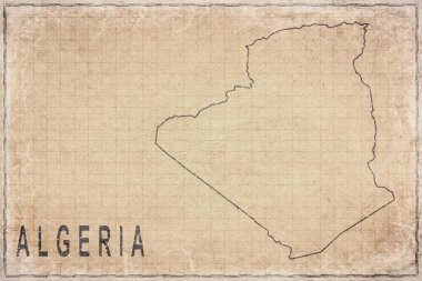 Cezayir 'in Antik Kağıt Haritası, Tarihi Harita