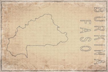 Burkina Faso Antik Haritası Tarihi Kağıt, Tarihi Harita