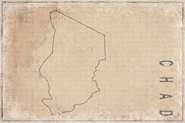 Çad 'ın Antik Kağıt Haritası, Tarihi Harita