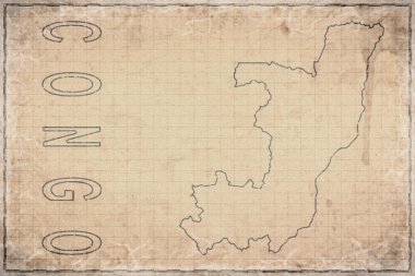 Kongo 'nun Eski Kağıt Haritası, Tarihi Harita