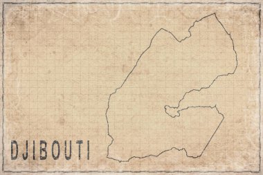 Antika Cibuti Haritası Eski Kağıt, Tarihi Harita