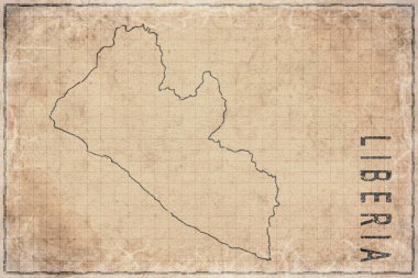 Liberya 'nın Antik Kağıt Haritası, Tarihi Harita