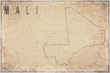 Mali 'nin Eski Kağıt Haritası, Tarihi Harita