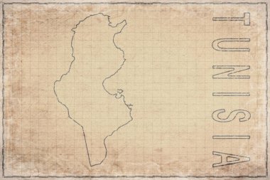 Tunus 'un Eski Kağıt Haritası, Tarihi Harita