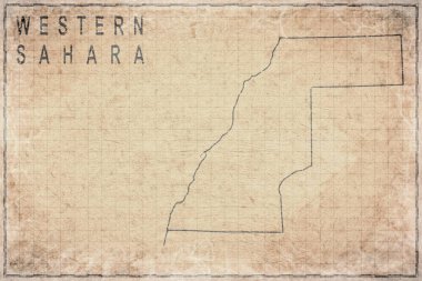 Tarihi Haritada Batı Sahra Antik Haritası